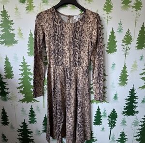 Socialite Side Slit Dress with Long Sleeves.